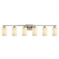 thumbnail image 4 of KAWOTI 43 in. 6-Light Brushed Nickel Vanity Light with Frosted Glass Shade, 4 of 6