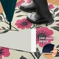 thumbnail image 2 of Yayeee Doormat for Indoor Entrance 32" x 20" Non Slippery Floor Rug, Pink Flowers, 2 of 8
