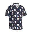 thumbnail image 2 of Daiia Llamas 1 Hawaiian Shirt for Men Gentle Cotton Regular Short Sleeve Casual-XX-Large, 2 of 9