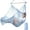 Ice Blue, variant on Hammock Chair Handmade Hanging Chair Cotton Rope Woven Hanging Seat Soft-Spun Large Stretch Hammock Swing, Collapsible Strong Metal Spreader Bar Elegant Macrame Comfort Indoor Outdoor Garden