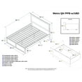 thumbnail image 4 of Metro Queen Platform Platform Bed with Flat Panel Foot Board and 2 Urban Bed Drawers in Espresso, 4 of 6