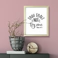 thumbnail image 3 of Thou shalt not try me, Watercolor 5 x 7 Wooden FRAMED Print Wall Art, 3 of 3