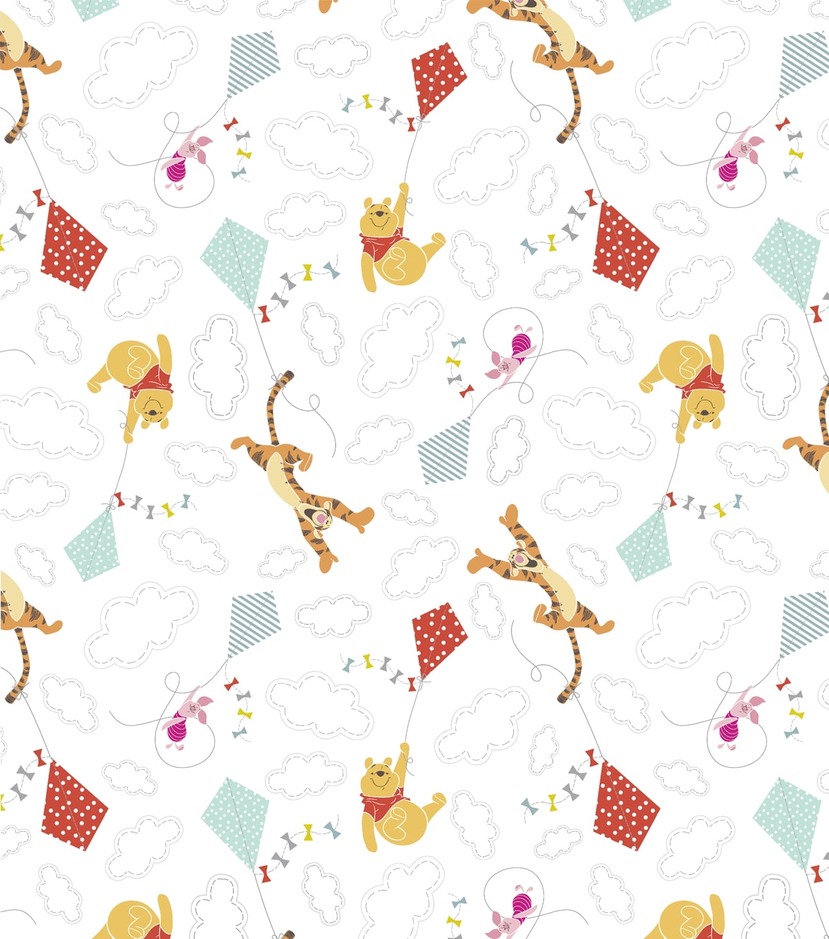 (2 pack) Springs Creative 18" x 22" Disney Pooh and Friends Cotton Fabric for Sewing
