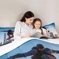 thumbnail image 5 of jejeloiu Skateboard Sport Twin Comforter Sets,Modern City Bedding Set For Boys Teens 2-Piece, 5 of 8