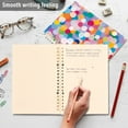 thumbnail image 4 of FORMRS 1-Subject Spiral Notebook 8" x 5" College Ruled 60 Refillable Sheet A5 Hard Cover, 2 Pack, Purple Colorful Circles, 4 of 7