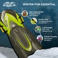 thumbnail image 3 of Flexible Flyer Snowflake Foam Slider Sled for Kids and Adults (2 Pack), 3 of 4