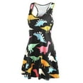 thumbnail image 4 of Tenues Assorties Maman Fille Sans Manches Dinosaure Famille Maman et Moi Robe, 4 of 7