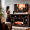 thumbnail image 6 of Electric Fireplace TV Stand for 75″ TVs Fireplace Entertainment Center TV Console Table with 23″ Fireplace, Holds up to 200 lbs, 6 of 10