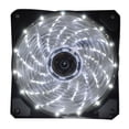 thumbnail image 1 of Seitruly 120mm LED Ultra silencioso computadora PC ventilador con cubierta 15 LEDs 12V Cpu disipador de calor enfriador ventilador de Juegos de teclado y mouse para computadora blanco 12cm, 1 of 8