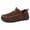 Brown, variant on Men's Moccasin Slippers Wide Memory Foam House Shoes for Indoor & Outdoor