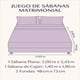thumbnail image 3 of Juego de Sabanas Algodón Kyuden Home Rosa Pastel Matrimonial, 3 of 7