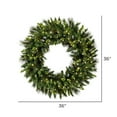 thumbnail image 3 of Vickerman G193737LED 36 in. Bangor Mixed Pine Wreath with Dura-Lit 150 LED Warm White Mini Lights, 3 of 3