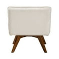 thumbnail image 5 of Baxton Studio Darielle Japandi Cream Boucle Fabric and Walnut Brown Finished Rubberwood Accent Chair, 5 of 7