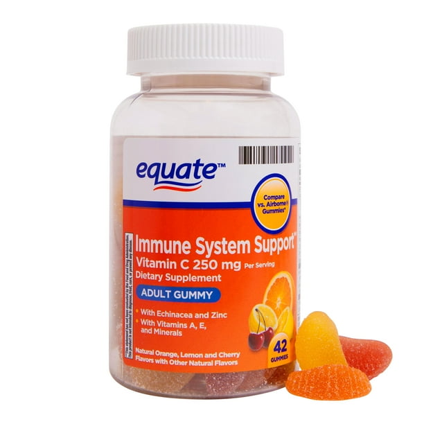 Equate Immune Support Vitamin C Gummies, 250 mg, 42 Ct