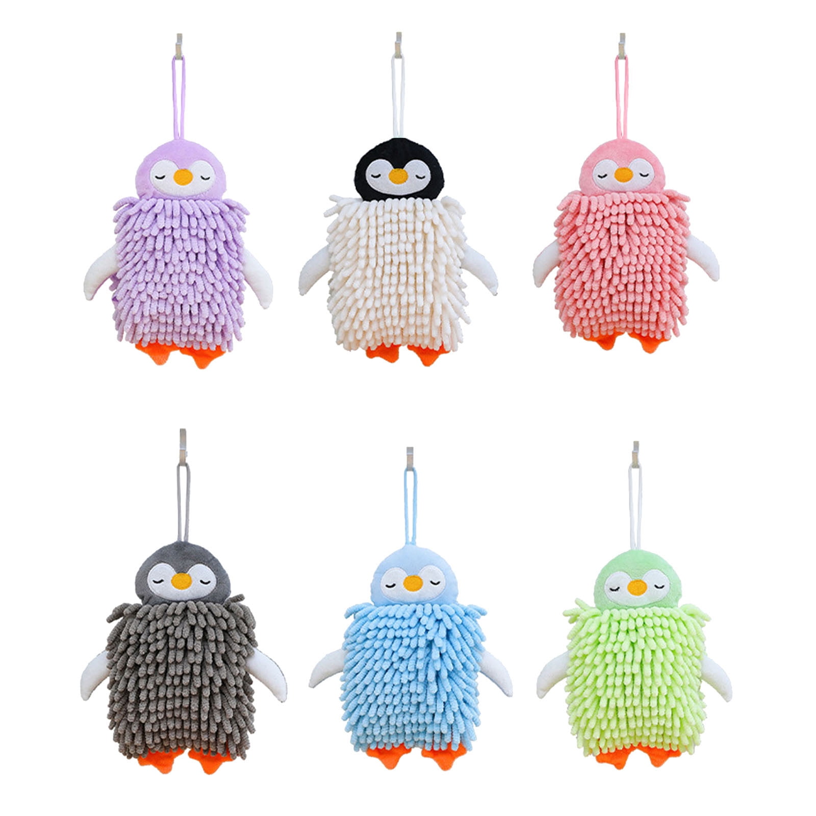 Binwennn Microfiber Soft Hand Towels Funny Cartoon Animal Quick