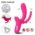 thumbnail image 4 of XBONP Vibromasseur à Point G Stimulateur à Succion Jouets Vibrants pour Femmes Rouge, 4 of 8