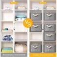 thumbnail image 2 of Cestas de Almacenamiento de Tela para Organizar 3pcs, Cestas Decorativas de Almacenamiento con Asas, Cestas de Tela Organizadoras de Grandes de Plegable para Ropa Juguetes, 2 of 4