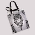 thumbnail image 2 of PKQWTM Decorative Owl Polynesian Tribal Pattern Canvas Shoulder Bags Handbags Tote Bags Shopping Bag, 2 of 2