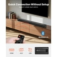thumbnail image 3 of Barra de sonido VEVOR para Smart TV, 2.0 canales, altavoces 2 en 1 desmontables para TV de 32 pulgadas, con conexión Bluetooth, HDMI, AUX y USB, control remoto, sistema de sonido envolvente de 80 W, 3 of 9