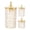 Style C, variant on Konexial Airtight Canister Set, 3-Pack Hexagon Food Storage Jars with Silicone Seal Lids for Coffee, Sugar, Tea & Kitchen Counter