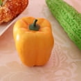 thumbnail image 3 of Verduras artificiales de plástico realistas, alimento decorativo, pimiento amarillo, 3 of 9