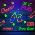 thumbnail image 5 of Neon Gaffer Cloth Tape, Durable Waterproof Material, For Crafting And Party Decoration, Glows Under UV/Black Light, Easy To Remove Without Residue, 6 Fluorescent Colors 0.6 Inch, 5 of 5