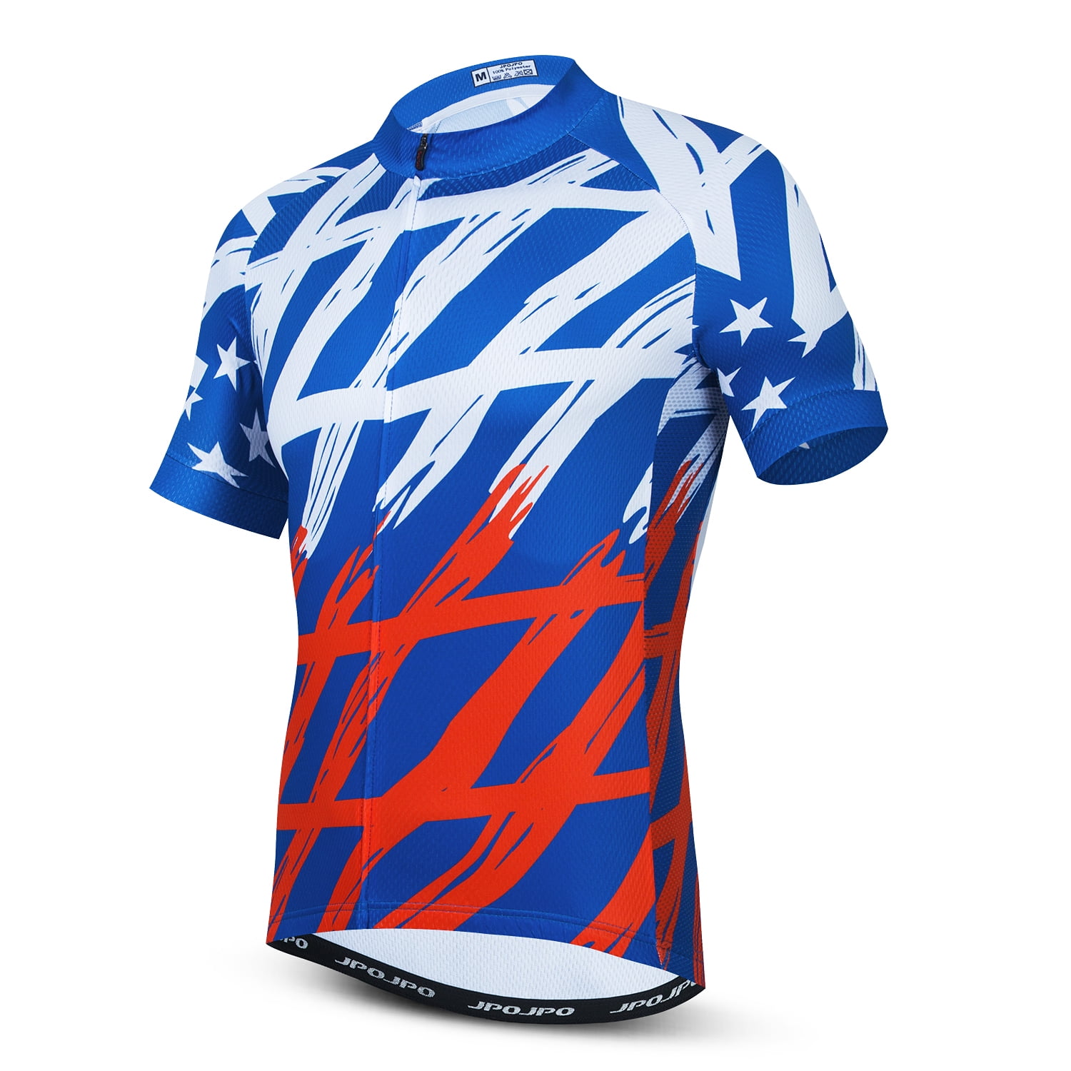Mens Cycling Jersey,Summer Cycling Shirt for Men,Breathable Anti Sweat Quick Dry Bicycle Clothing Size S-3XL