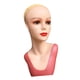 thumbnail image 5 of Cabeza de maniquí calva femenina para maquillaje profesional de 21,26 pulgadas con base estable para... Rosa, 5 of 9