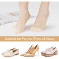 thumbnail image 2 of No Show Socks Women, 8 Pairs Ladies Invisible Sock, Non Slip Ultra Low Cut Liner Boat Loafer Sock, Cotton Breathable Footsies Shoe Socks for Loafers Flats Pumps Trainers UK 4.5-7, 2 of 7