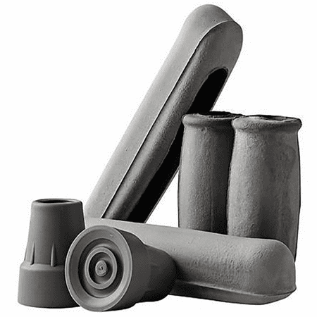- Pivit Ultra Crutch Accessory Kit | Universal, Gray | Includes Rubber Feet Tips Underarm Armpit Pillow Pads & Forearm Handle Hand-Grips | Soft Foam Padding Replacement Parts for Adult Aluminum Crutches