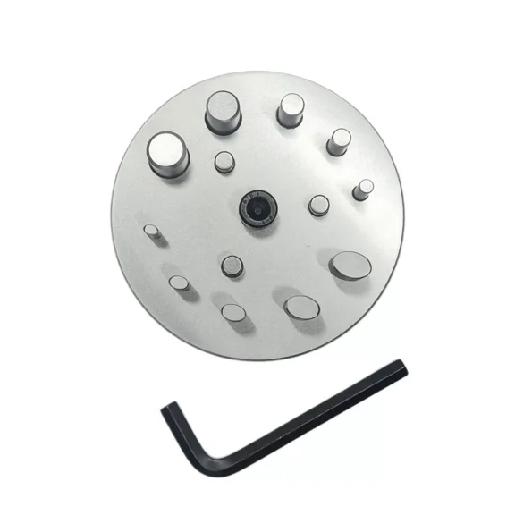 Disc Cutter 2 Different Shapes with 10 Punches - 5 Round & 5 Oval Size
