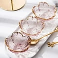 thumbnail image 2 of MasteelfCA 4 Pcs Flower Sauce Dishes Glass Appetizer Serving Plates Small Spice Plates, 2 of 8