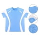 thumbnail image 4 of Ceisia Men's Athletic Short Sleeve T-shirt Color Block Round Neck Fitness Basketball Training Sport Tee Tops Sky Blue XS Gifts, 4 of 8