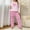 Pink, variant on Hueook Airport Outfits for Women 2025 Womens Plaid Print Two-piece Long-sleeved Trousers Suit Black XL