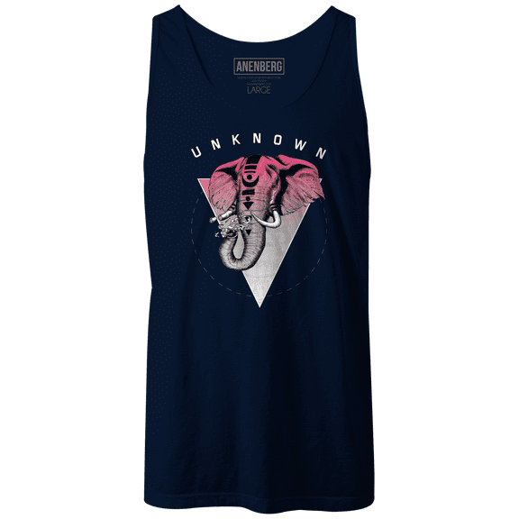 Anenberg, Unknown Classic American Made Mens Navy Tank Top