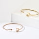 thumbnail image 5 of Jumpingount 2 uds., abierta para mujer, brazalete decorativo de mano ajustable de acero inoxidable, joyería para novia para citas, regalo de fiesta Ropa, zapatos y accesorios Miscelánea Oro Jumpingount AP016027-01, 5 of 6