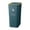 Dark Green, variant on qiangxu,Push-On Can with Lid Narrow Space Design for Kitchen Bathroom Sturdy Durable Garbage Cans Sealed Odorless Wastebaskets Easy to Clean Grey 8.66*6.3*12.99''