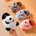 thumbnail image 3 of Zapatillas de algodón para niños y niñas, otoño e invierno, para interiores, suela suave, zapatillas de lana con dibujos de panda para bebés pequeños y medianos, 3 of 6