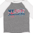 thumbnail image 4 of Inktastic My First Memorial Day Grunge with Fireworks Boys or Girls Long Sleeve Baby Bodysuit, 4 of 5