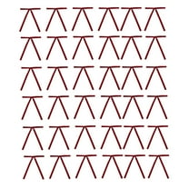 Moocorvic 36Pcs Wine Velvet Bows Christmas Tree Ornaments Vintage Ribbon Bows for Tree Garland Wreath Indoor Xmas Decorations, 5"x7"