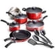 thumbnail image 2 of Tramontina PrimaWare - Batería de cocina antiadherente (18 piezas), Cayenne Red, 2 of 5