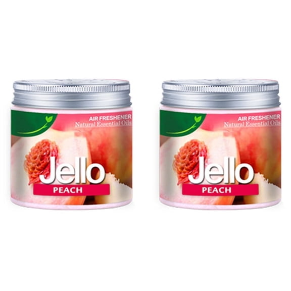 2X Car 220g Jello Perfume Air Freshener Car Balm Deodorizing Long-Lasting Fragrance Scent Car Aromatherapy PEACH,2x Car Solid Perfume
