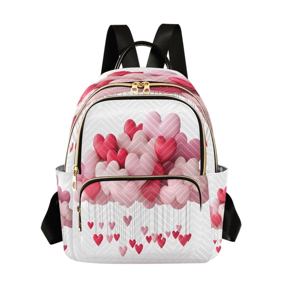 ALAZA Valentine's Heart Womens Travel Laptop Backpack Large Daypack Ladies Shoulder Bags S
