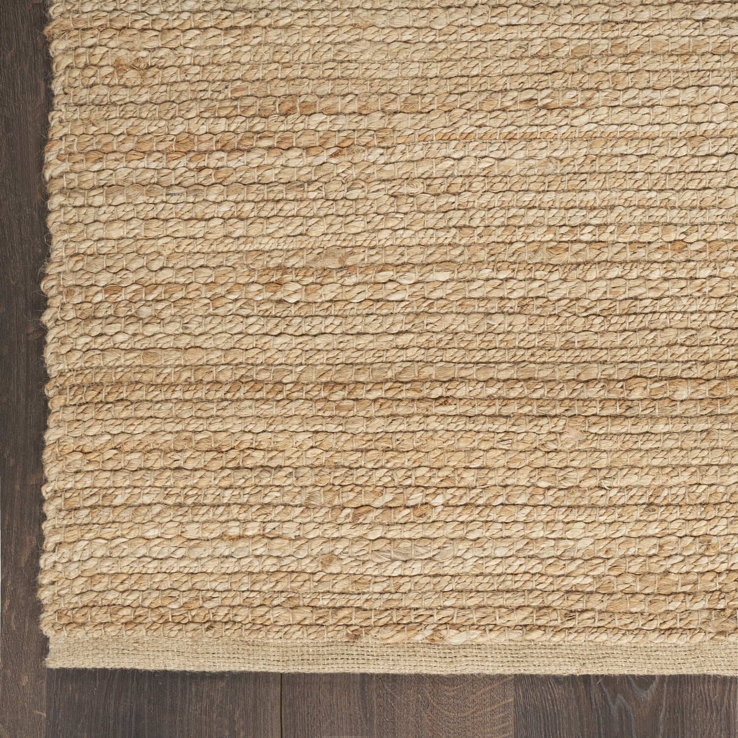 Nourison Natural Jute Solid Natural 8' x 10' Area Rug (8x10)