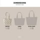 thumbnail image 3 of Bolso de playa moderno y sencillo Tote de goma, 3 of 5