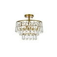 thumbnail image 1 of Elegant Lighting Mila 14 inch Flush Mount in Brass, 1 of 2