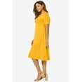 thumbnail image 3 of Jessica London Women's Plus Size Stretch Knit A-Line Dress, 3 of 3