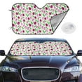 thumbnail image 2 of Balery Tulips Flowers Print Car Windshield Sun Shade,Windshield Sunshade for Car Pickup Truck SUV Accessories-Medium, 2 of 7