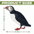thumbnail image 3 of ICERUN 2Pcs Garden Statues,Acrylic Puffin Sculpture Yard Decor,Eco Imitation Poultry Garden Statues for Outside,Style1, 3 of 7