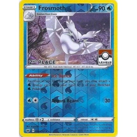 Pokemon Promo Rare Frosmoth #64 (League Challenge, 2nd Place)